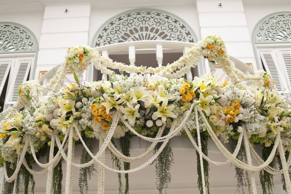 Composizione floreale per matrimonio