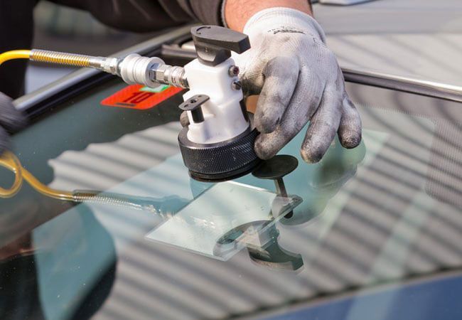 repairing a cracked windshield