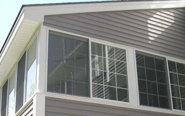 photo pf a porch with windows installed