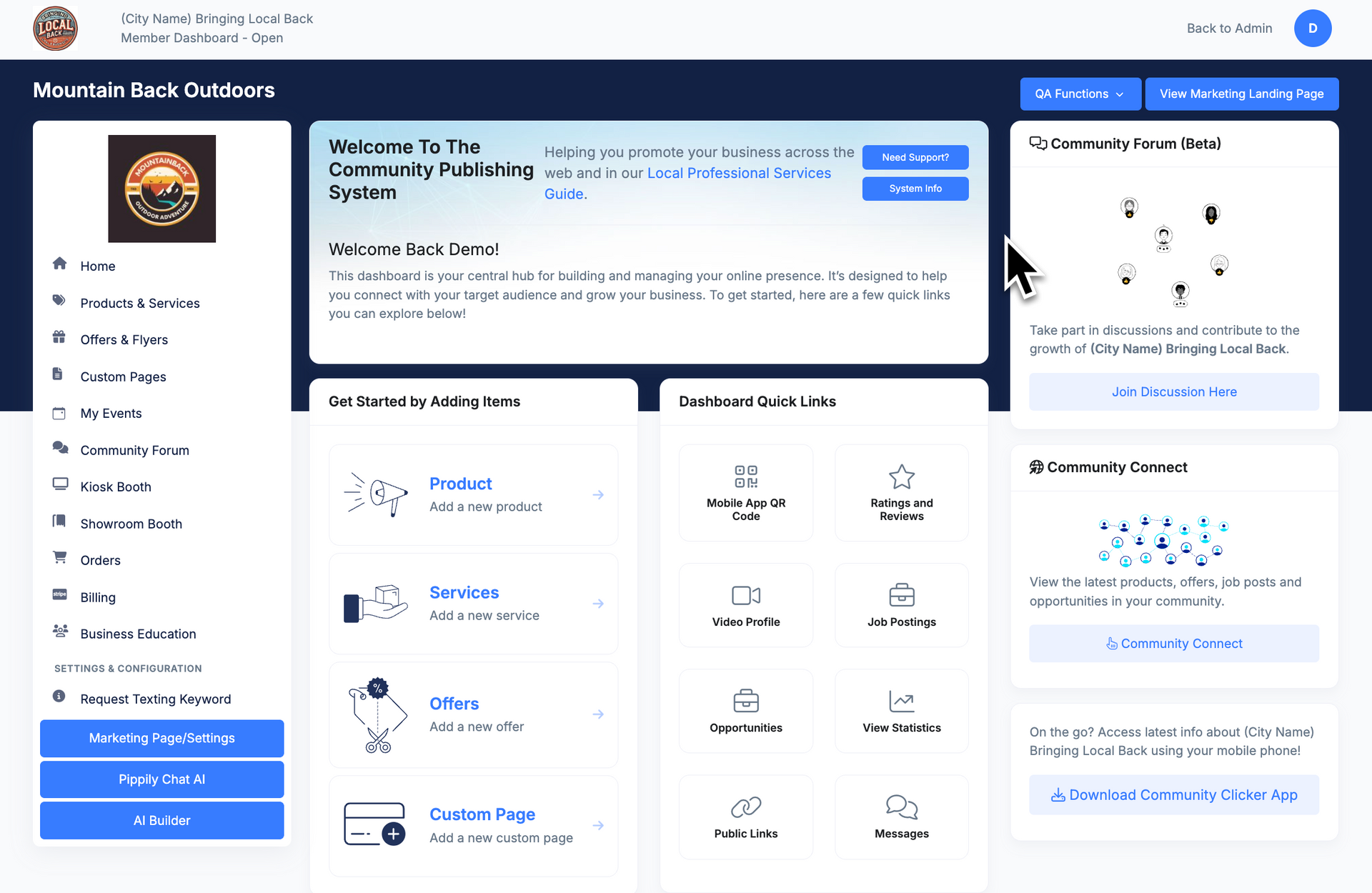 Amazing Commerce Terminal Dashboard 