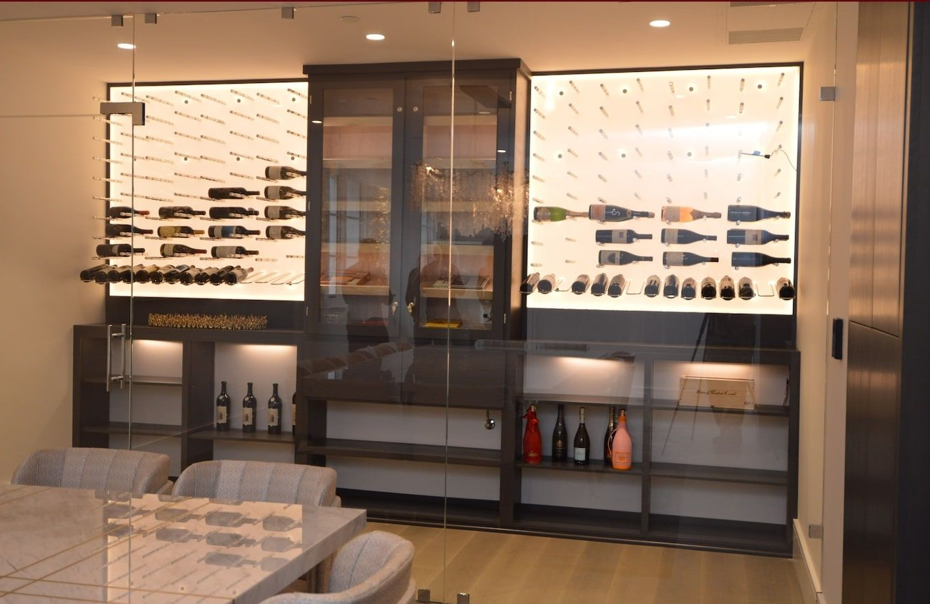 Frameless Glass Cellar Door