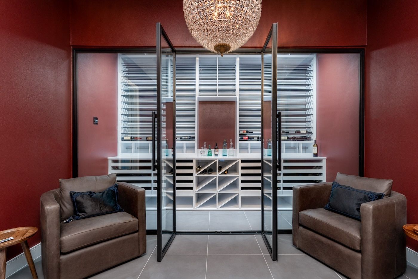 Frameless Glass Cellar Door