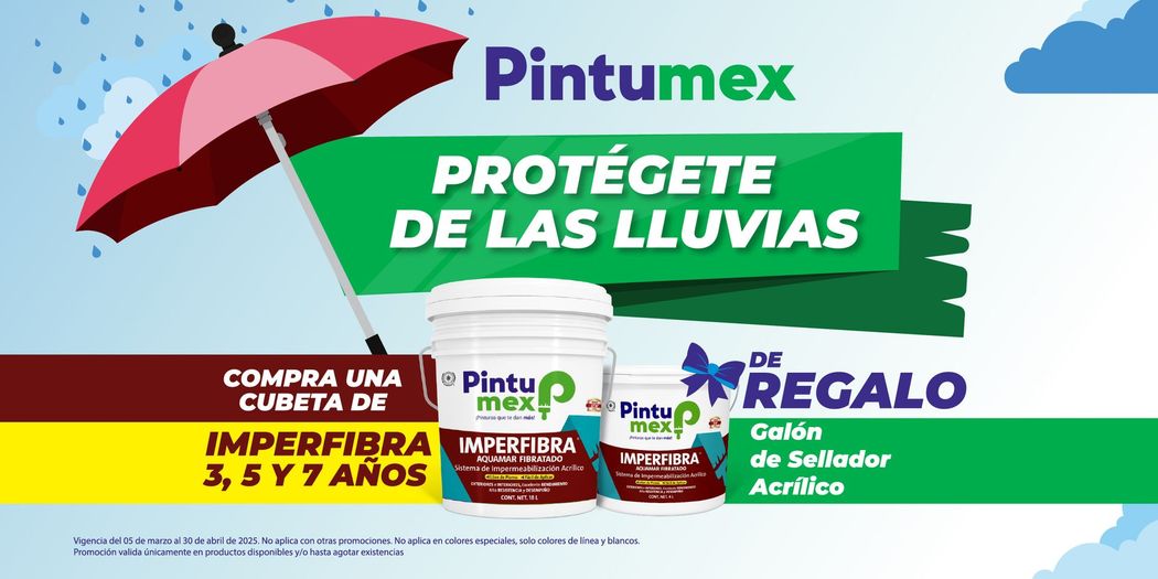 PINTURAS PINTUMEX VOLCANES - Promoción del 29 de Abril al 31 de Julio del 2024