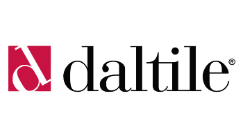 DalTile logo with a red square icon and black lowercase wordmark on a white background