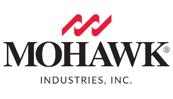 Mohawk Industries, Inc. logo with red stylized “M” above black text