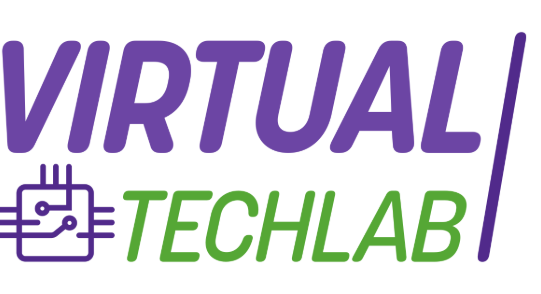 Logo di Virtual TechLab, innovativo ambiente di apprendimento VR per la formazione sull'hardware IT