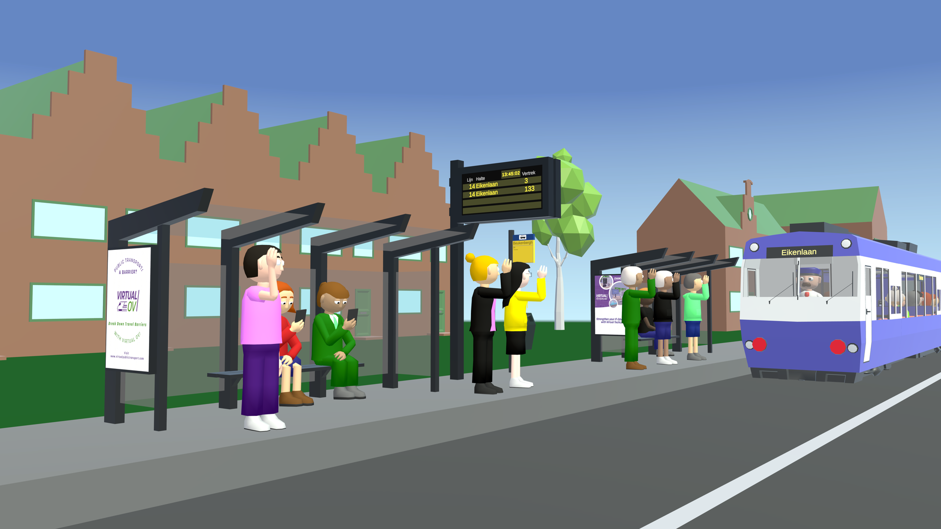Virtual OV leer reizen met het Openbaar Vervoer in een veilige virtuele omgeving