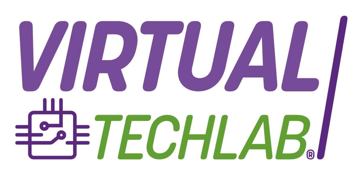Logo van Virtual TechLab, VR-leeromgeving voor technisch onderwijs
