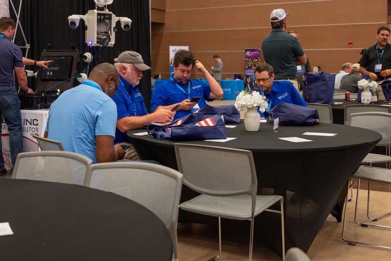 People at a conference.