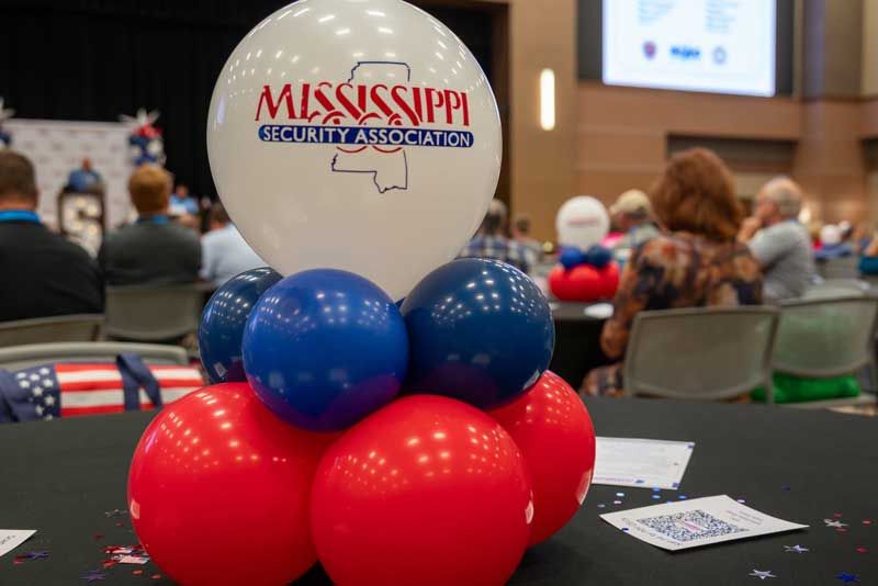 A balloon arrangement.
