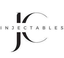 A black logo with the letters "JC" stylized to form a circle, with the word "INJECTABLES" written horizontally across it.
