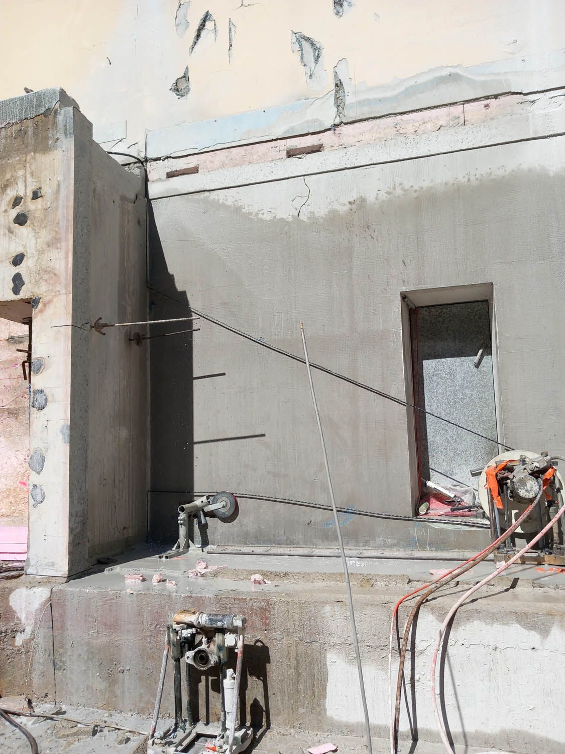 Baustelle Betonwand