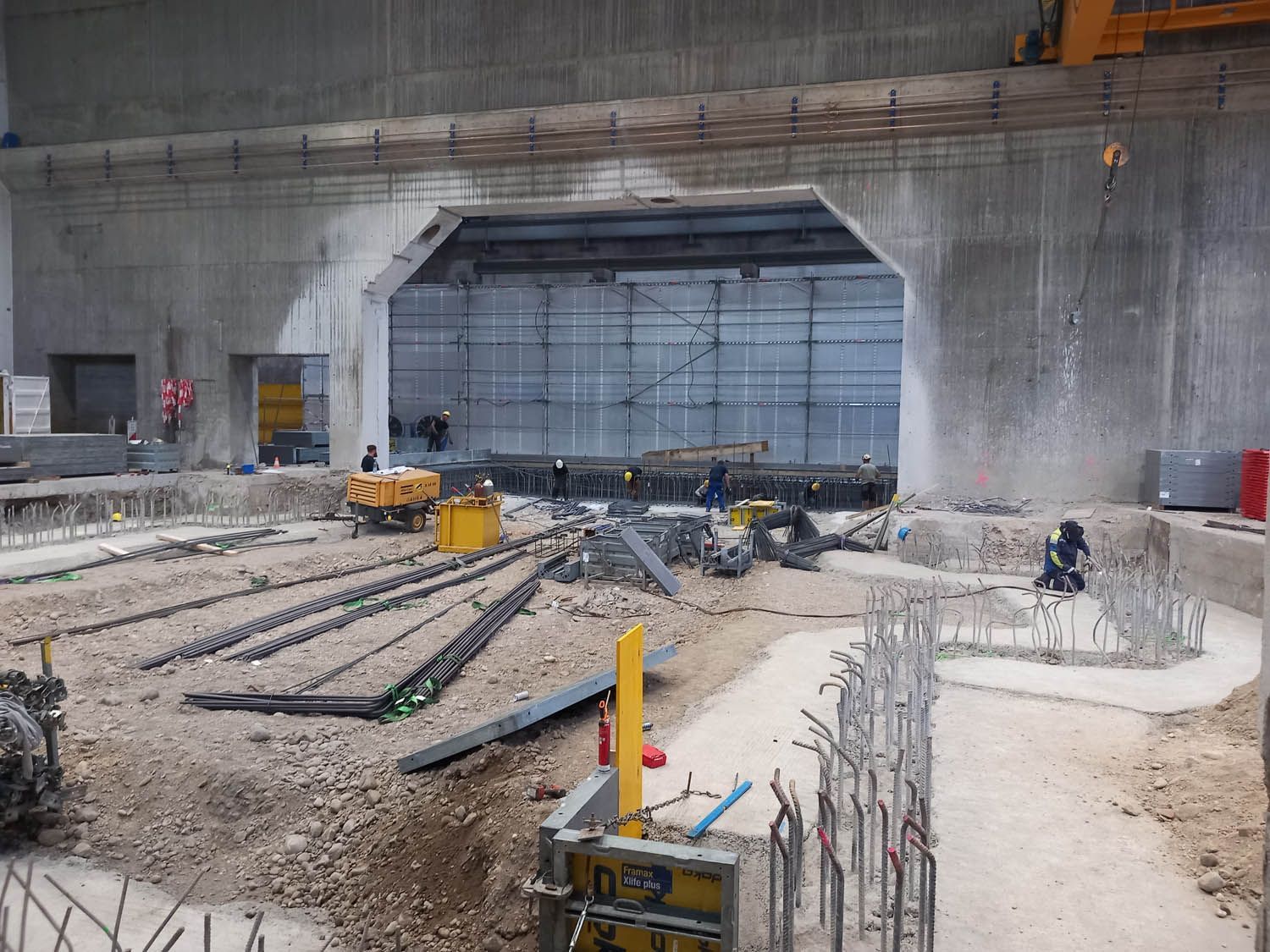 Betonwand Baustelle