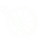 Logo circolare tenue con un segnale Wi-Fi e una bobina di pellicola, in verde chiaro su sfondo bianco.