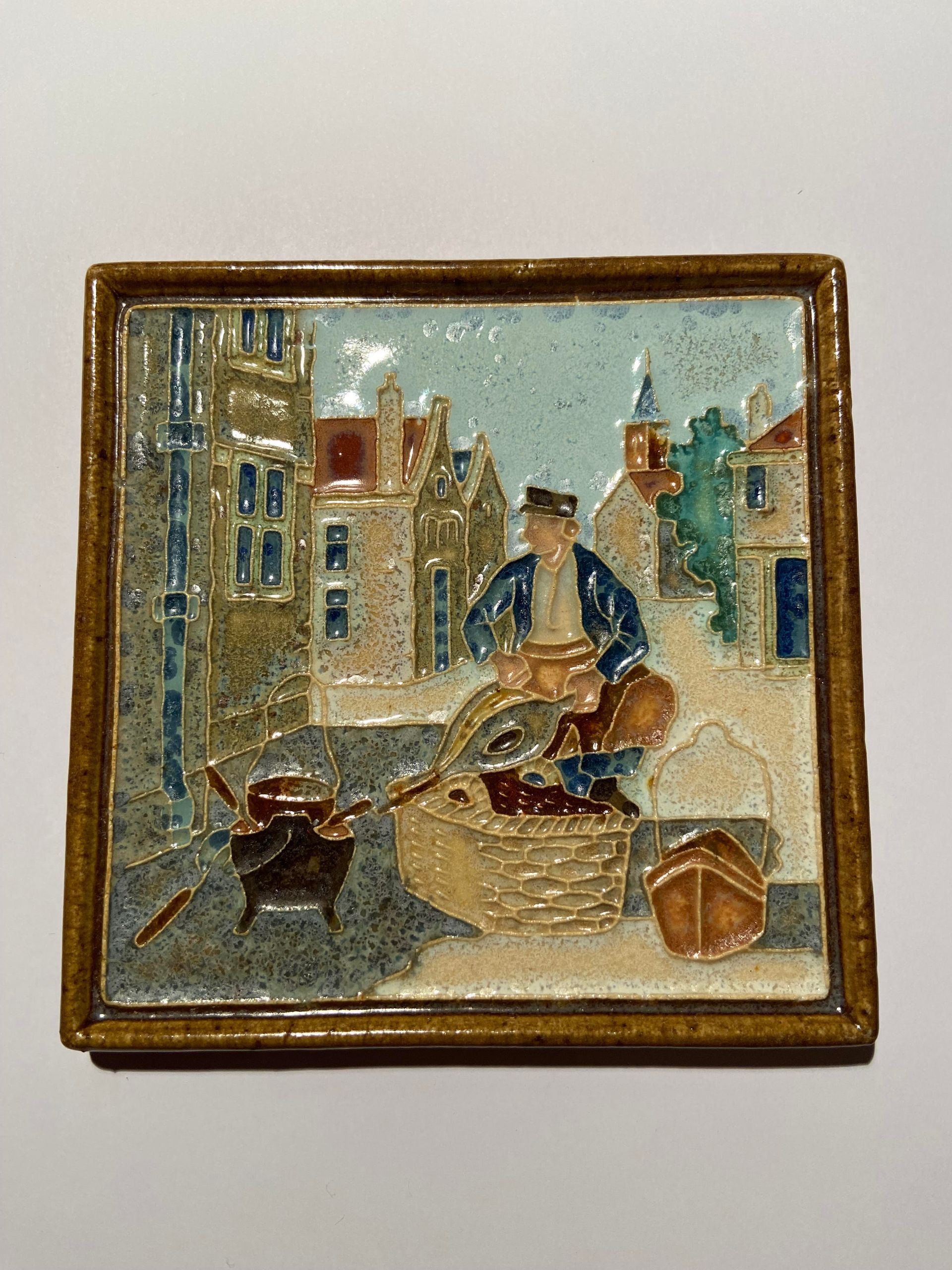 Porceleyne Fles Delft Cloisonne tile
