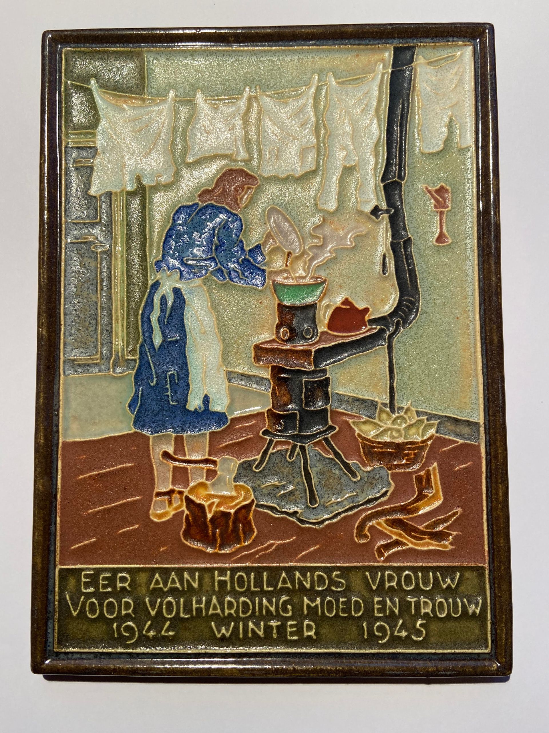 PFtegel Porceleyne Fles Delft Cloisonné Tegel oorlogserie
