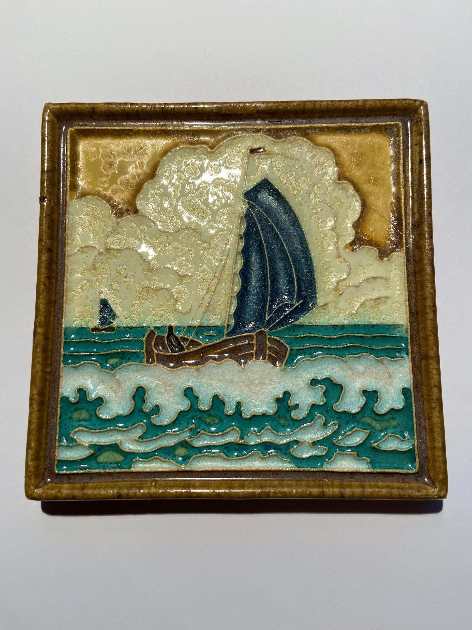 Porceleyne Fles Delft Cloisonne tile