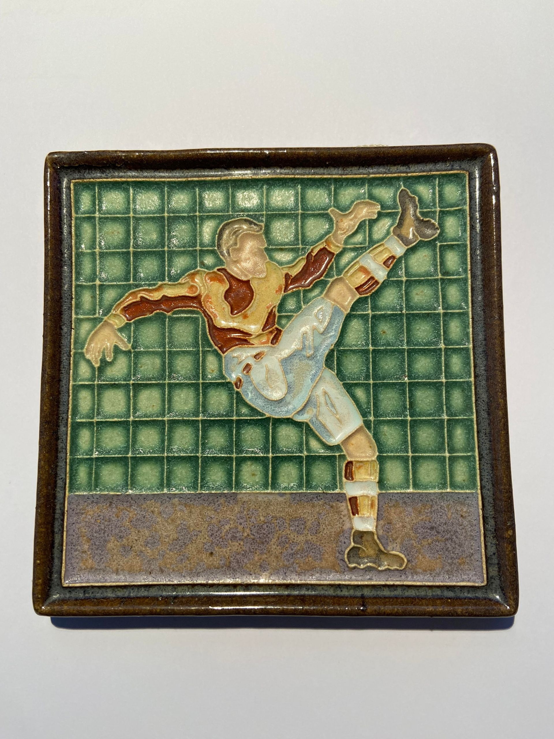 PFtegel Porceleyne Fles Delft Cloisonne tegel sporten
