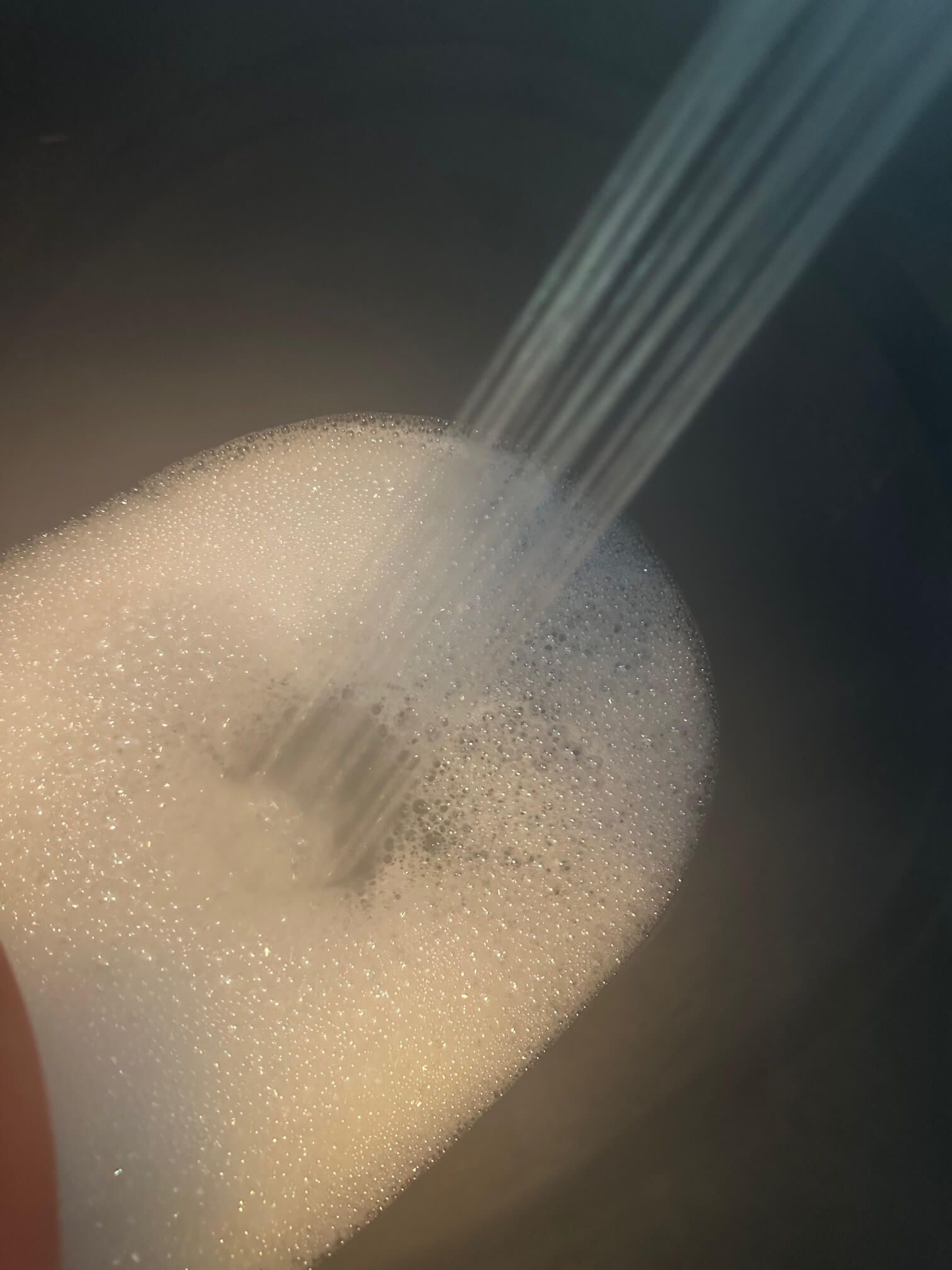 soapy water