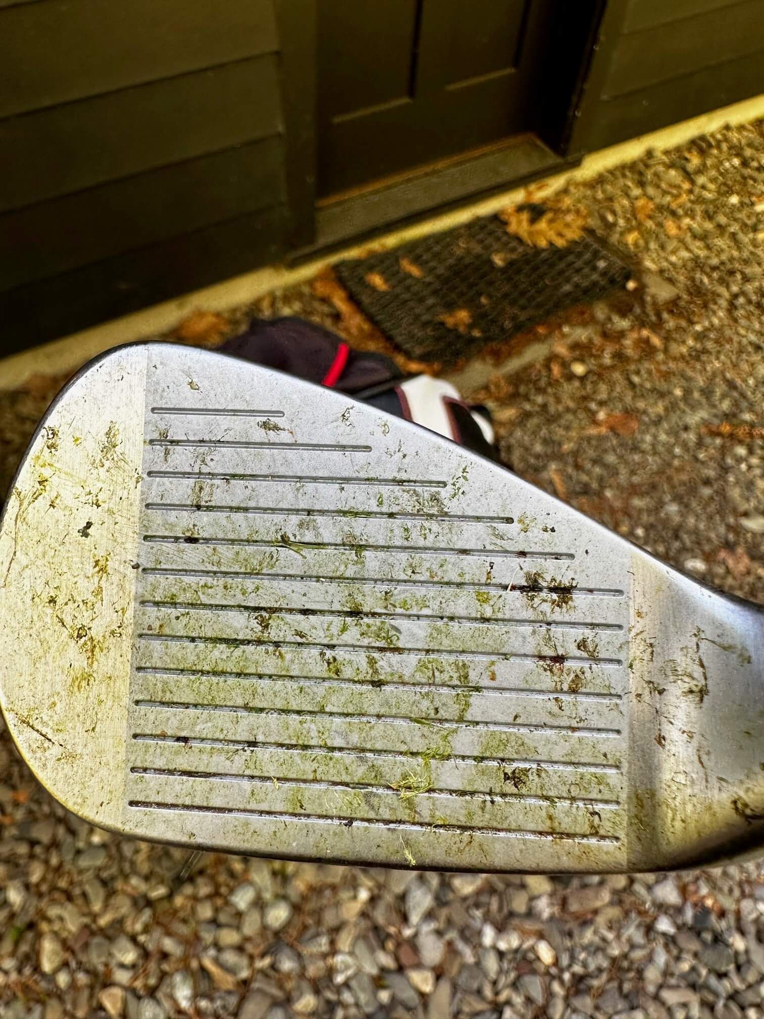 Dirty golf clubs