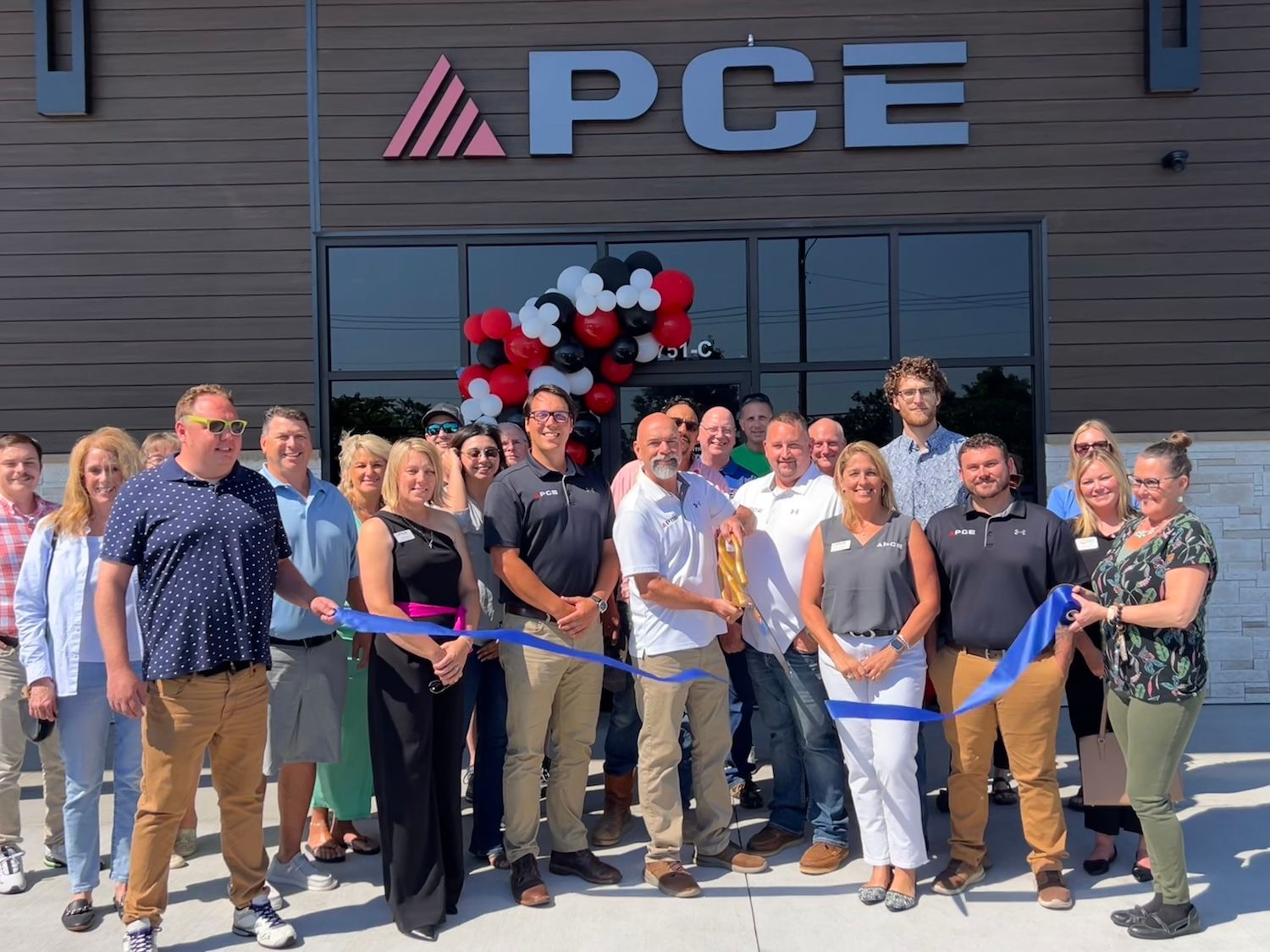 A Ribbon Cutting Ceremony at Pce Construction’s New Lake Ozark, MO Commercial Construction Office.