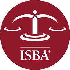 ISBA logo in red circle. ISBA logo in red circle.