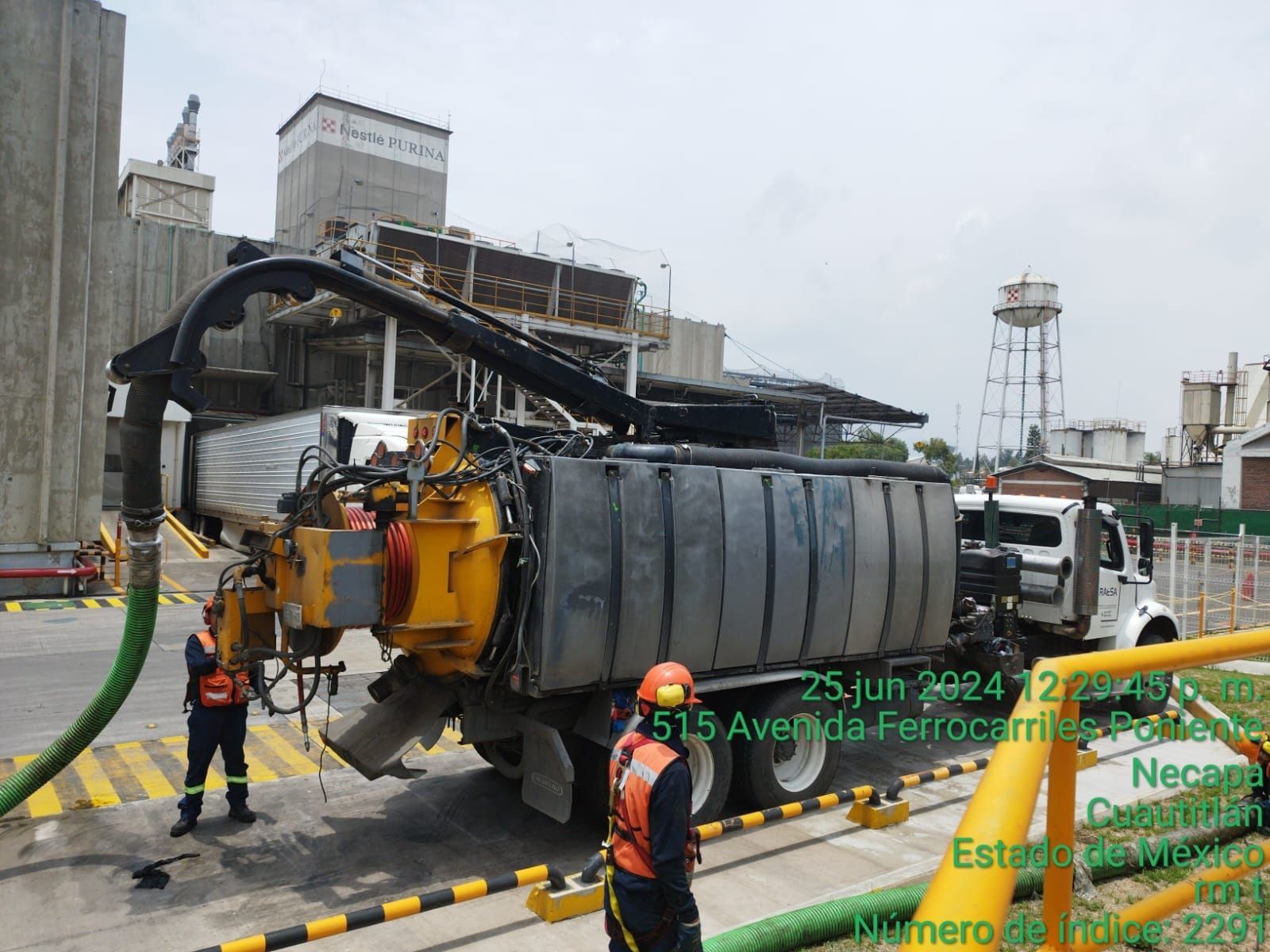 servicio con camion vactor para industrias