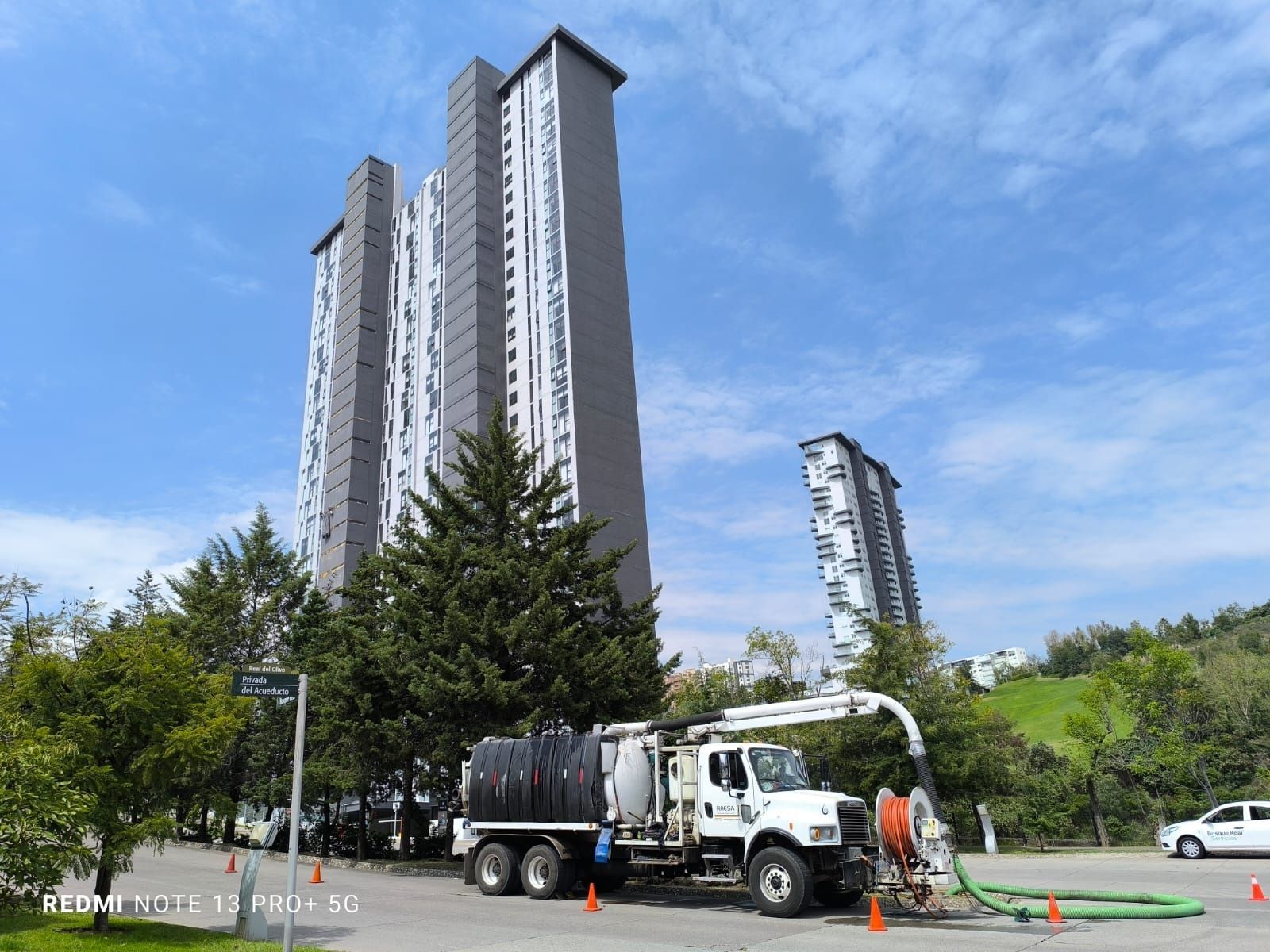 sondeo de drenajes con camion vactor