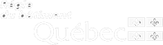 Logo of the Quebec government. Text: 