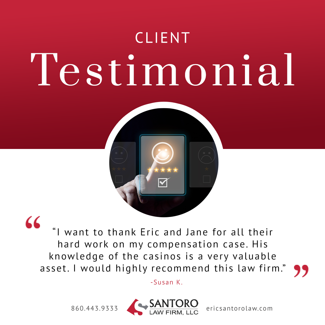 Testimonial Graphic about Eric Santoro Law Firm, LLC