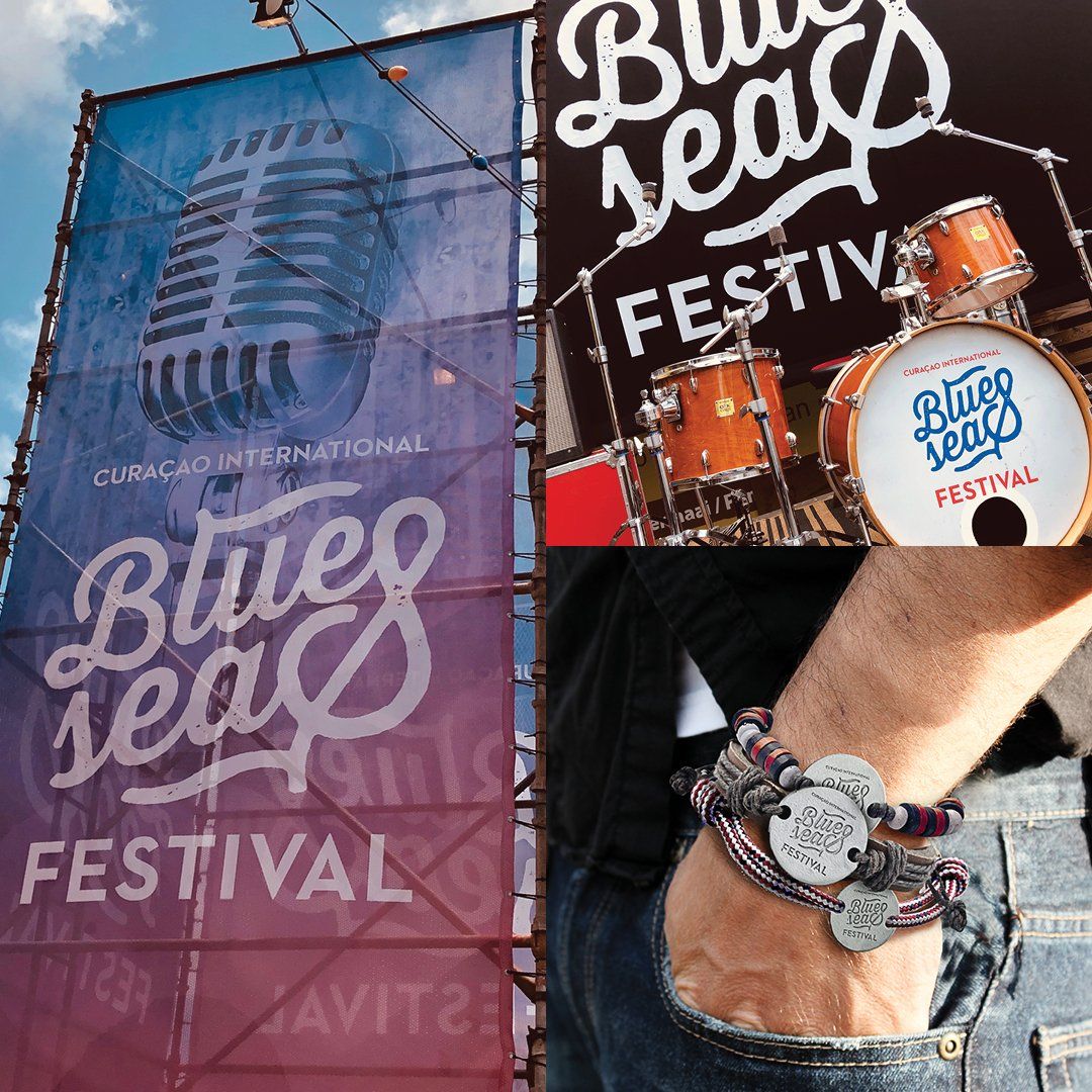 Curaçao International BlueSeas Festival street and stage dressing / merchandise