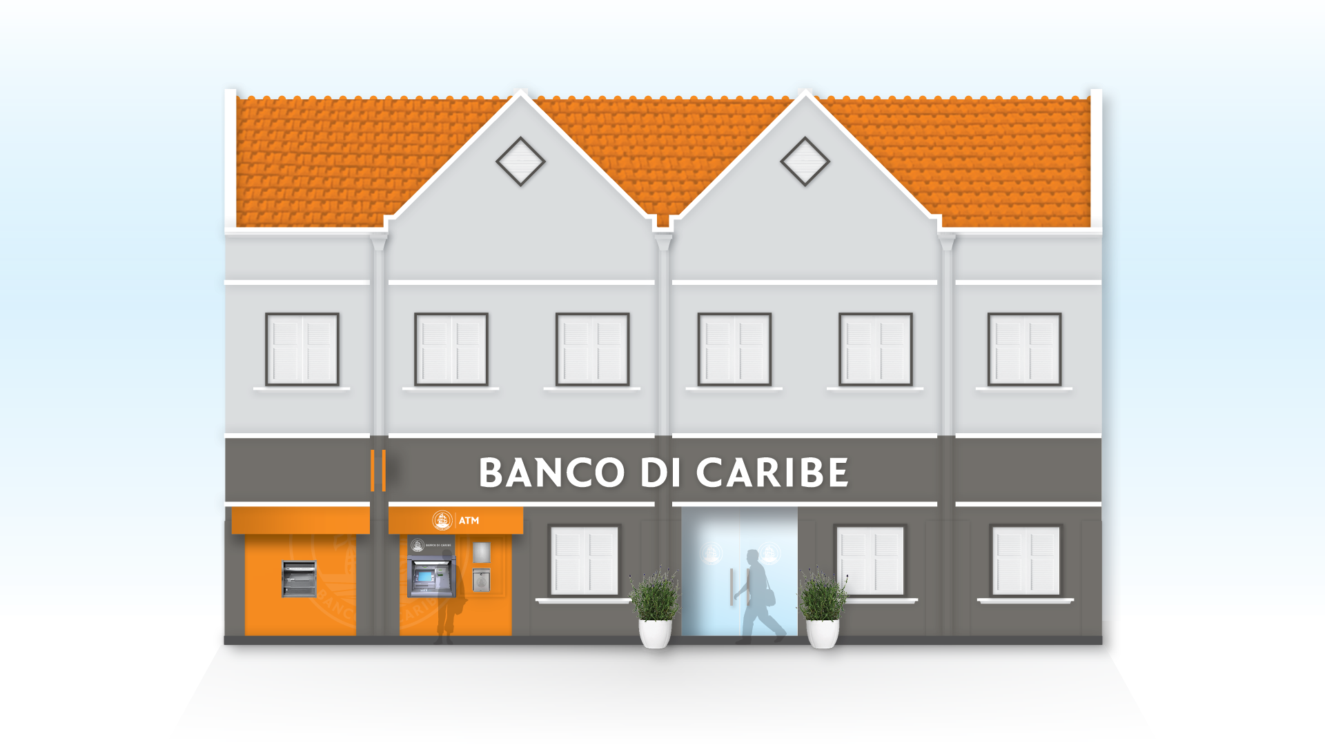 Banco di Caribe exterior color scheme