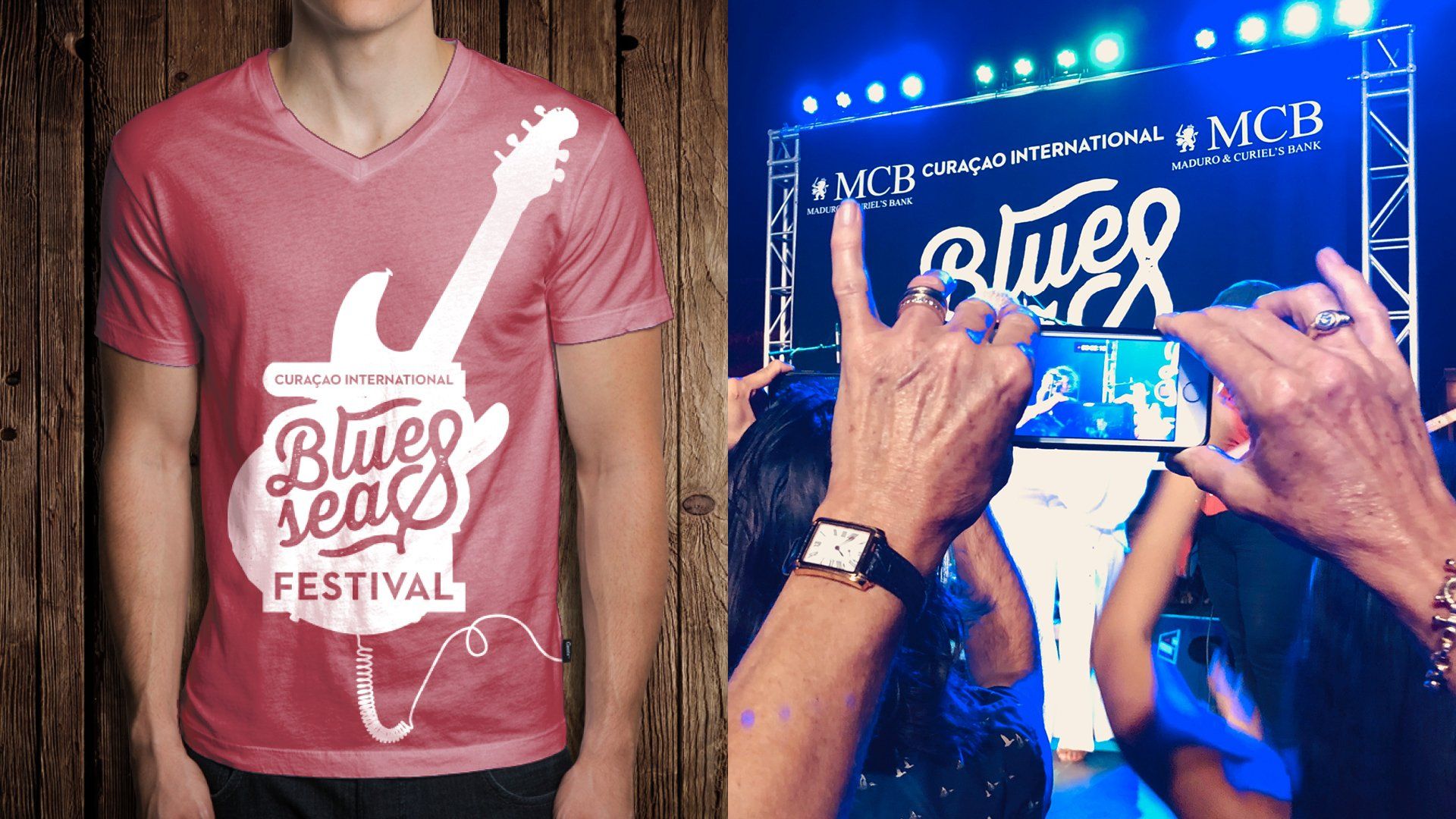 Curaçao International BlueSeas Festival t-shirt / visual