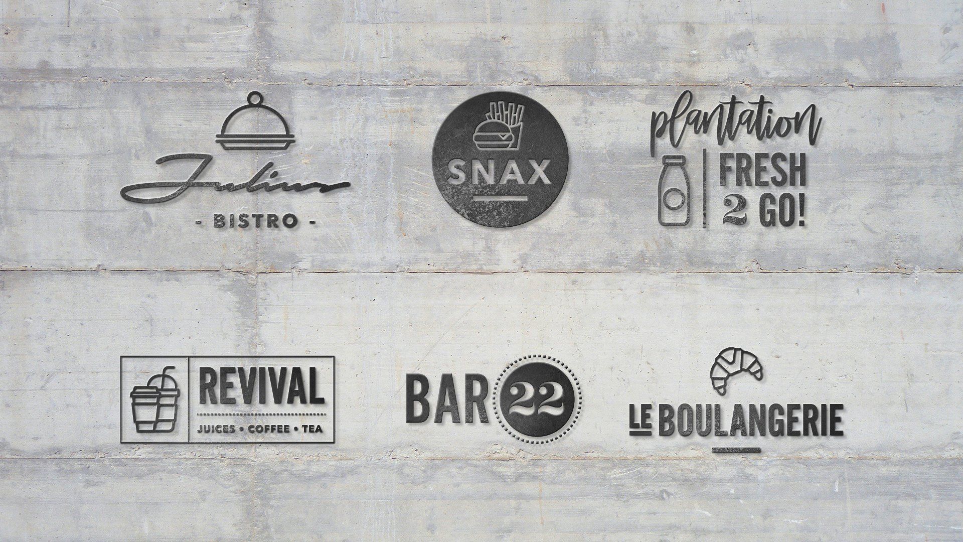 éMarshe - Gastro Hall logo family