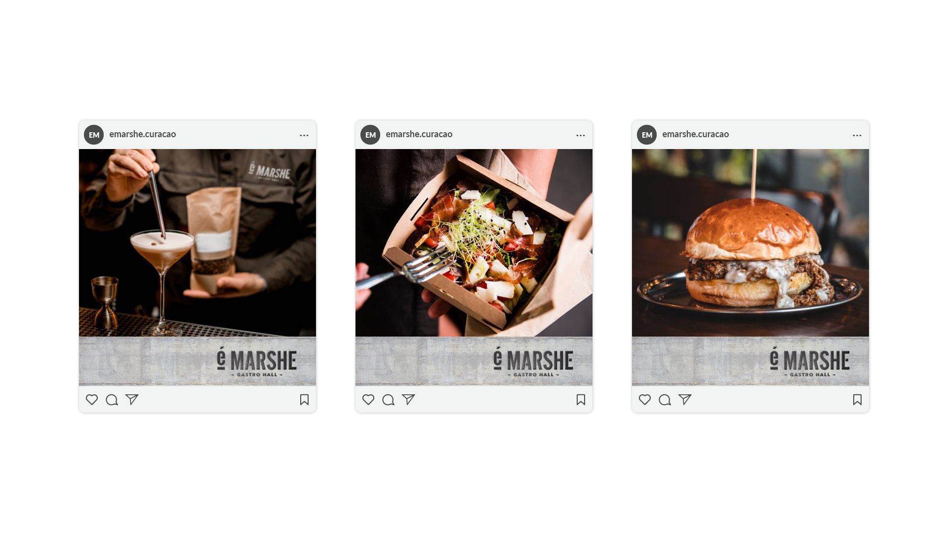 éMarshe - Gastro Hall social media posts