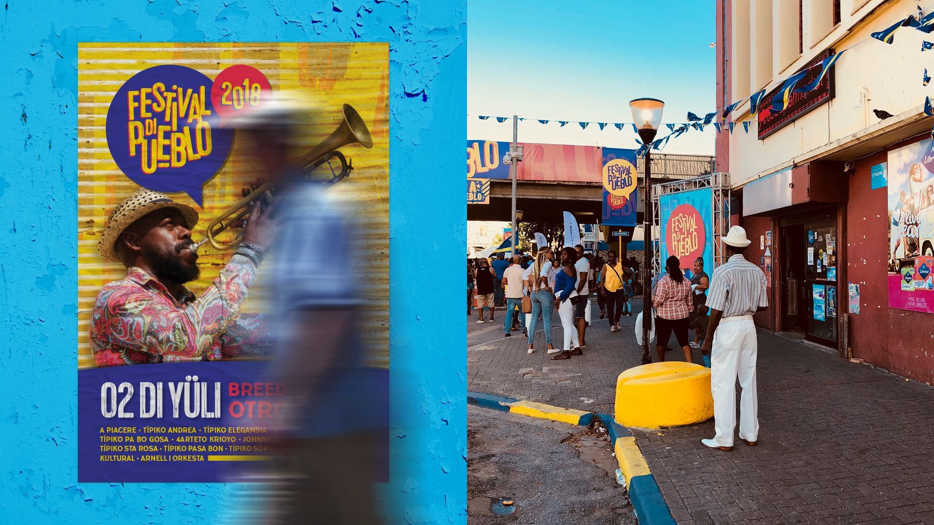 Festival di Pueblo poster / street dressing