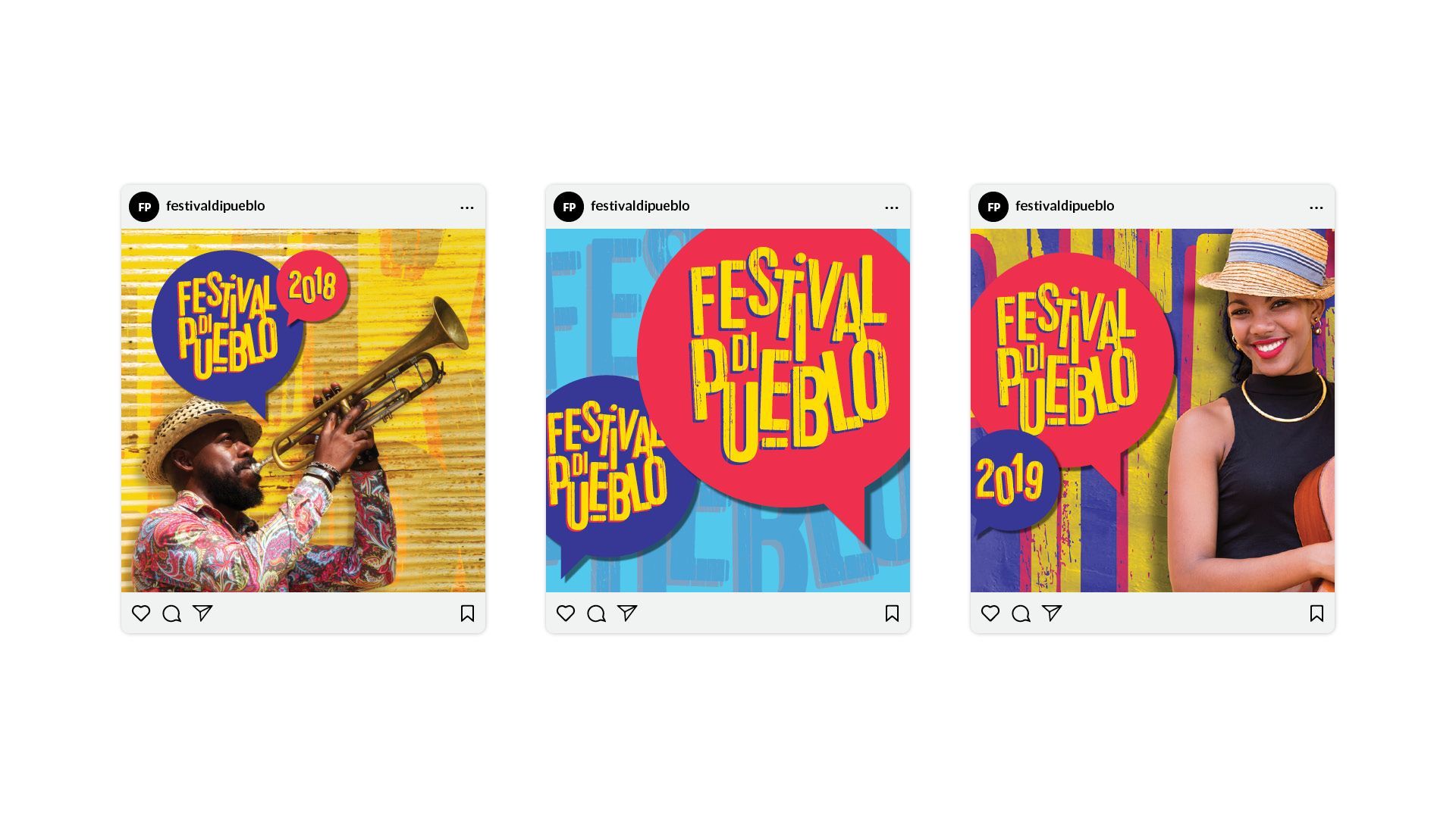 Festival di Pueblo social media posts
