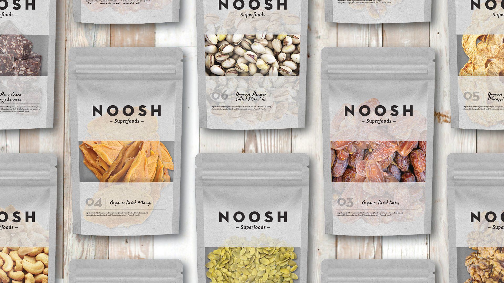 Noosh dried food packaging
