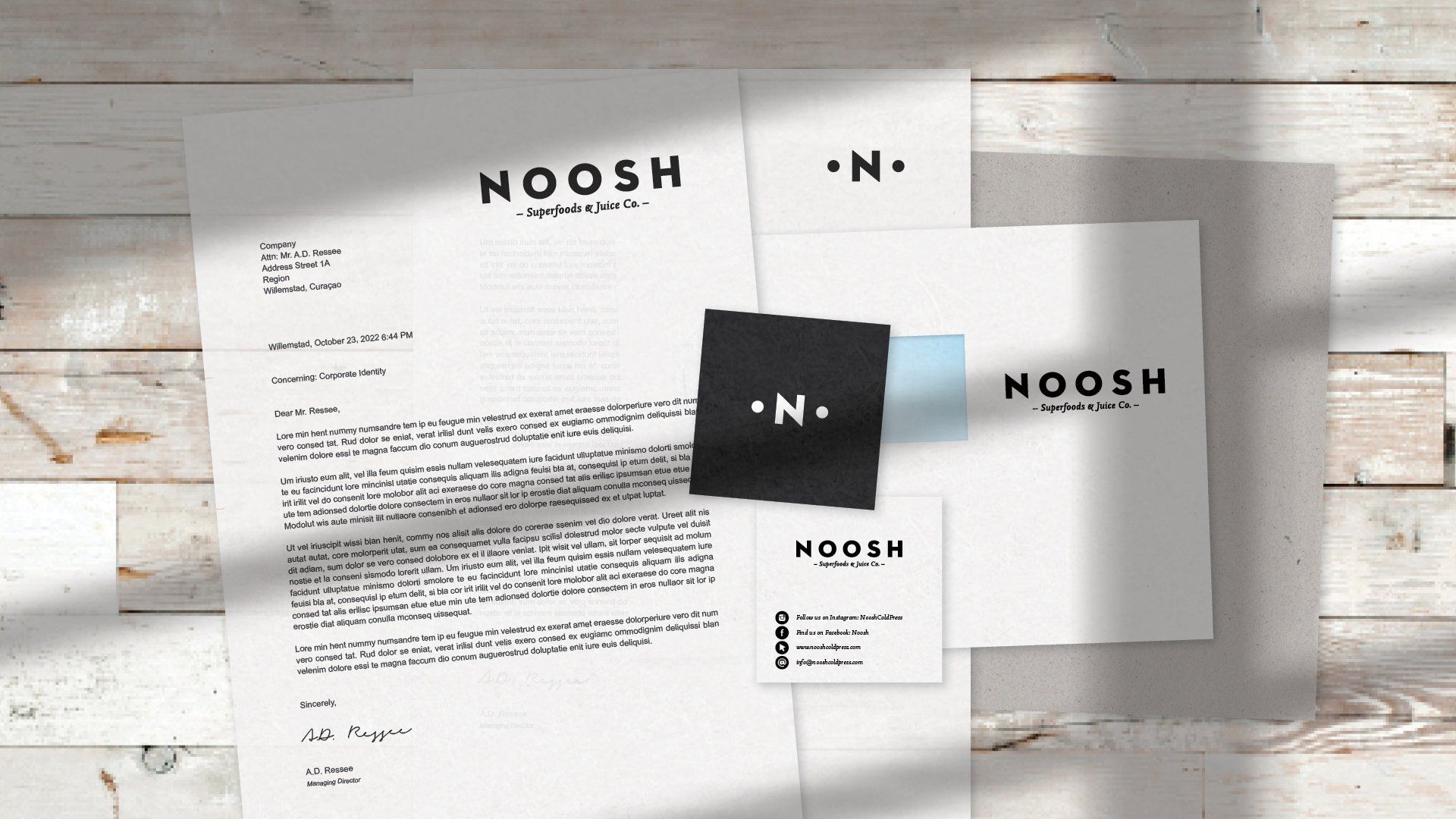 Noosh stationery