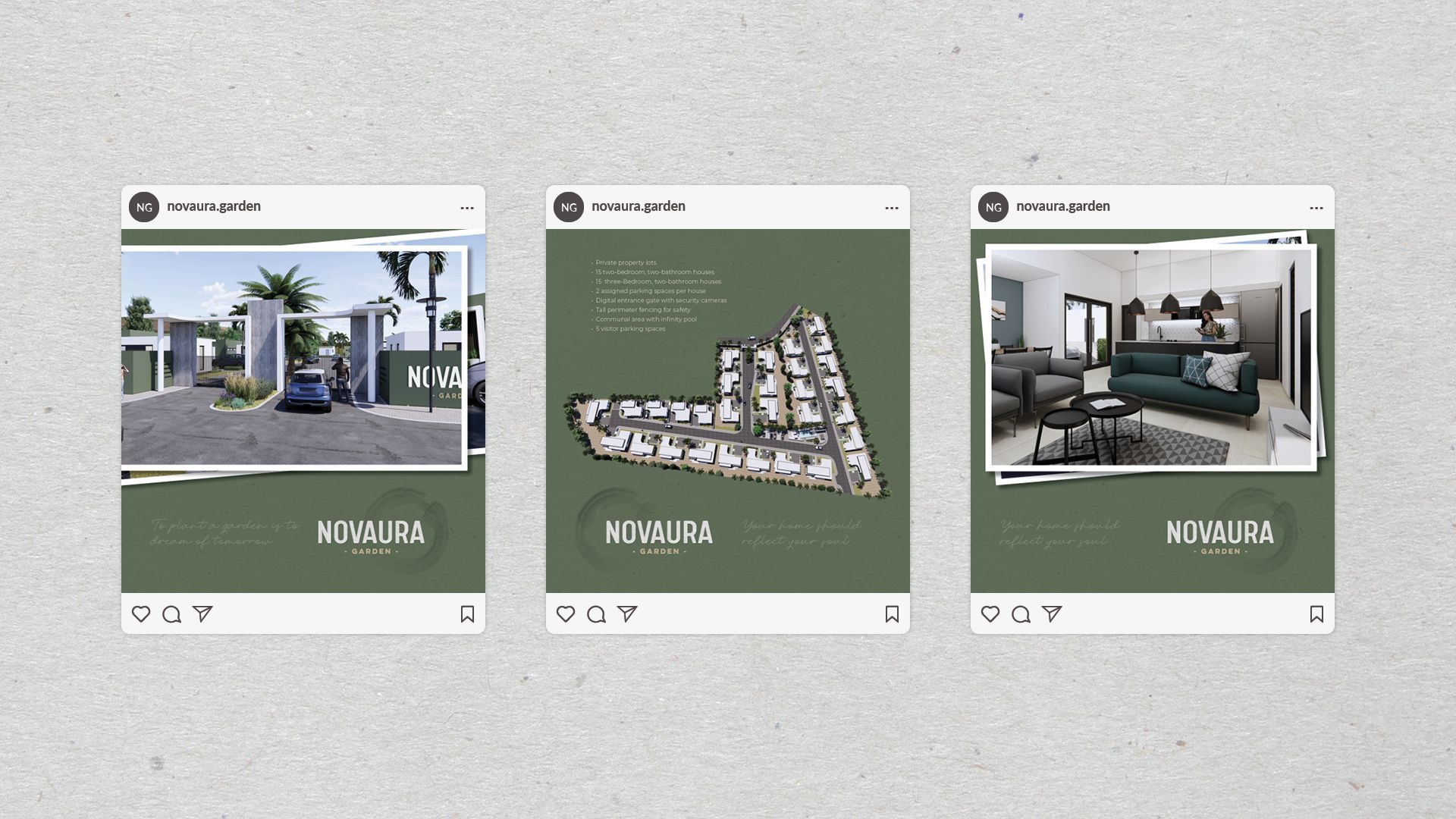 Novaura Garden Social Media