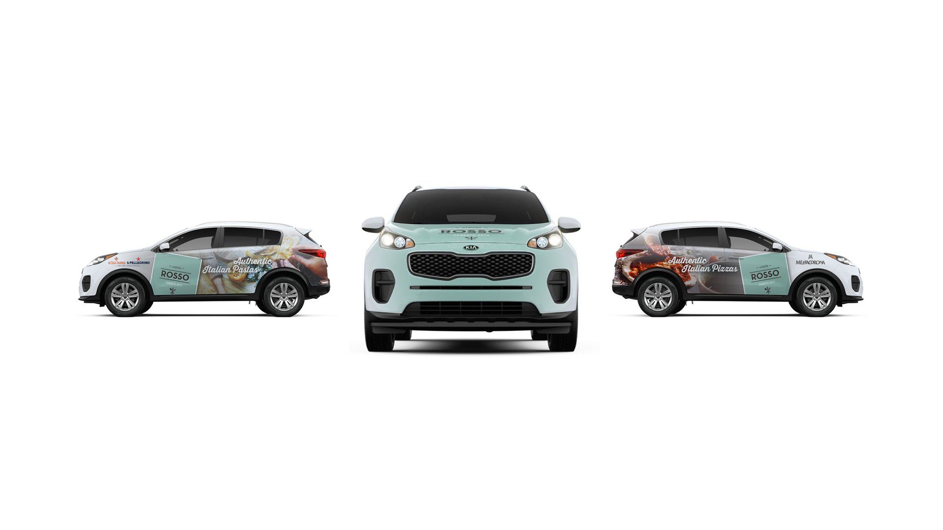 Osteria Rosso car signage