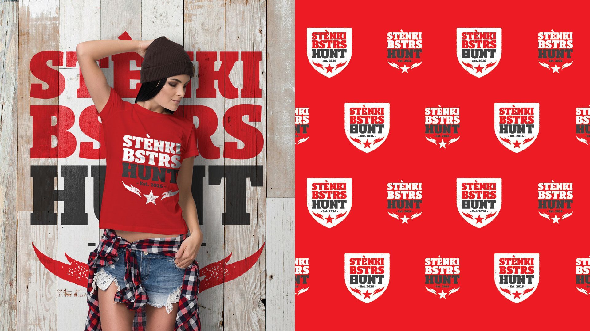 Selikor - Stènki Busters Scavenger Hunt t-shirt / pattern