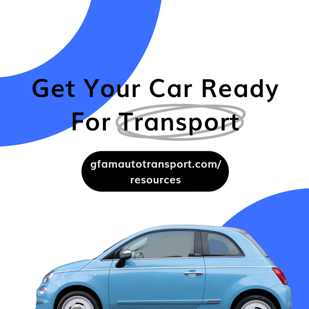 Blue car with text: 