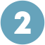 Blue circle with a white number 2 inside