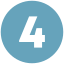 Blue circle with a white number 4