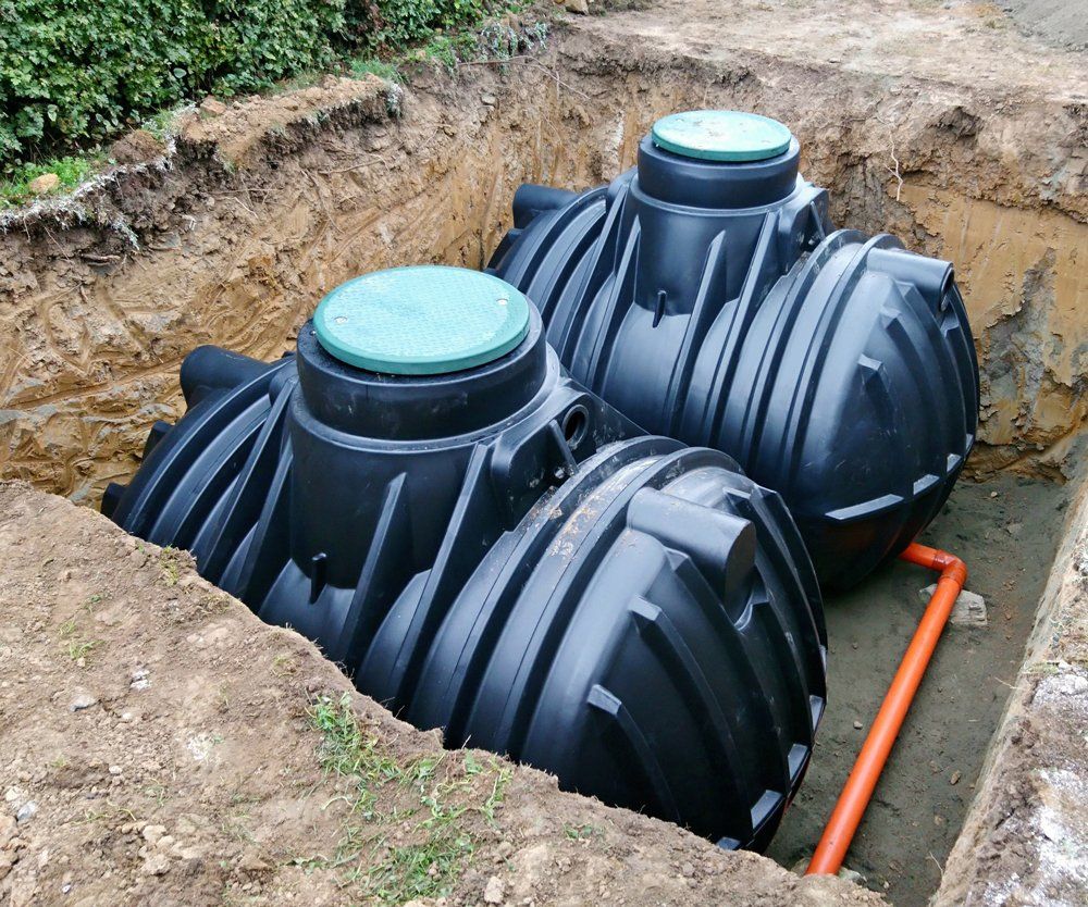 Black Septic Tank — Bend, OR — Del Barber Excavation Inc. Black Septic Tank — Bend, OR — Del Barber Excavation Inc.
