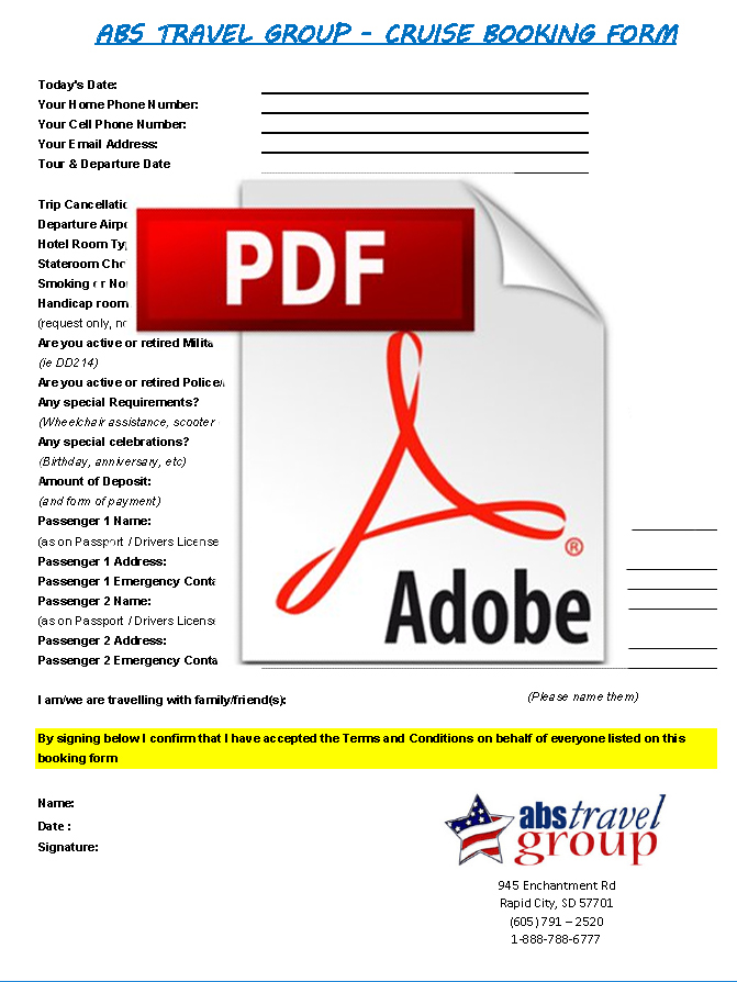 Cruise Booking Form