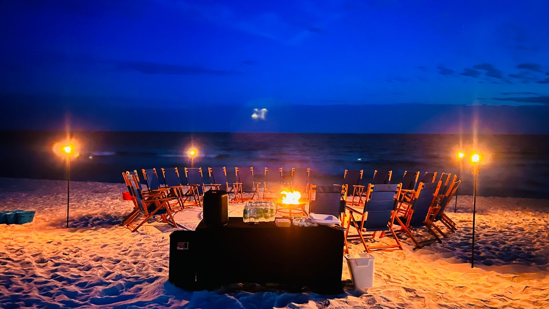 Destin Beach Bonfires