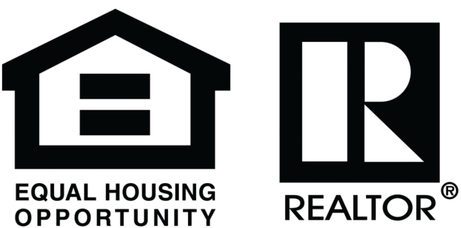 Equal Housing Opportunity and REALTOR logos in black and white