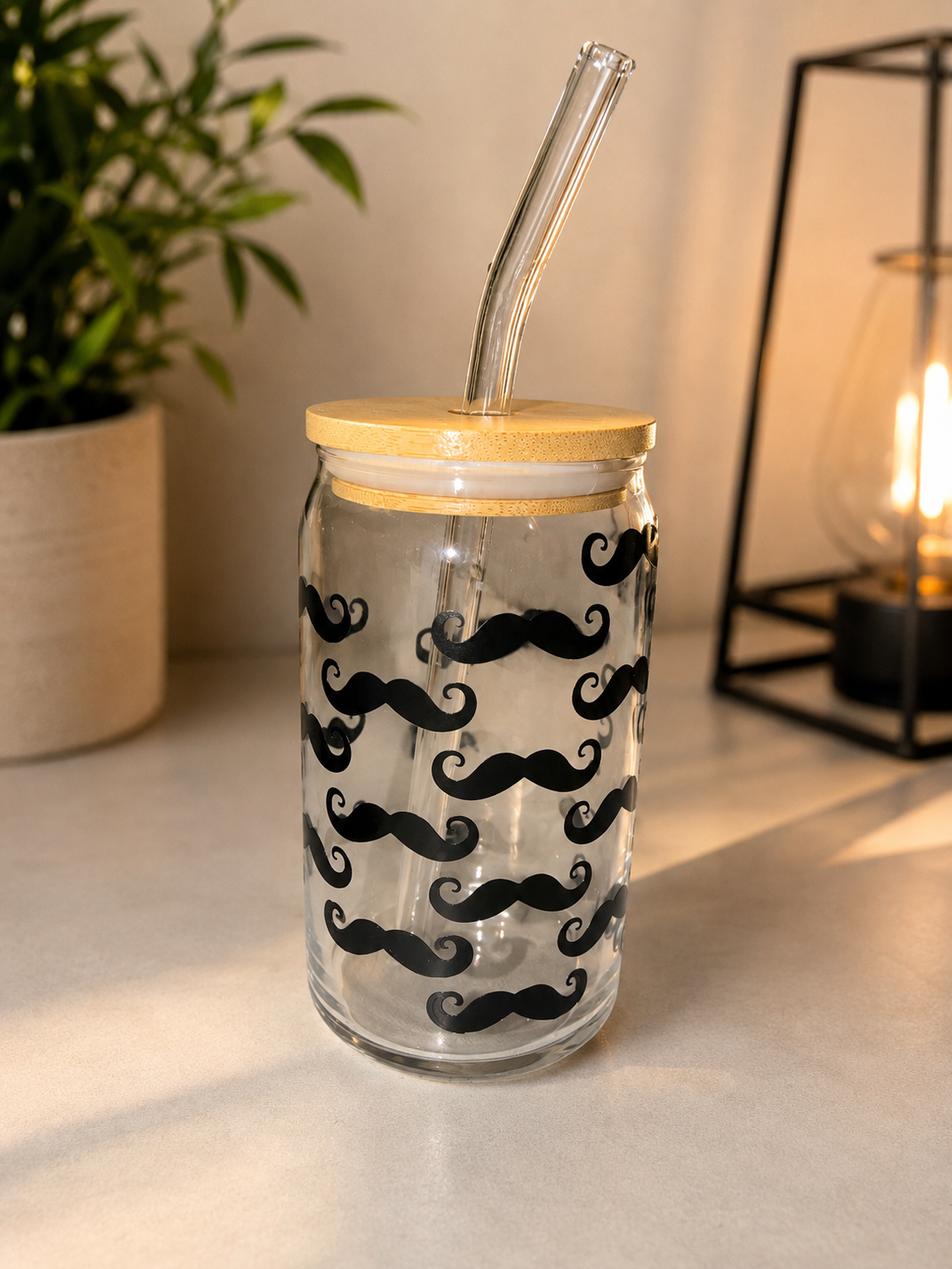 Glass Tumbler with Custom Design